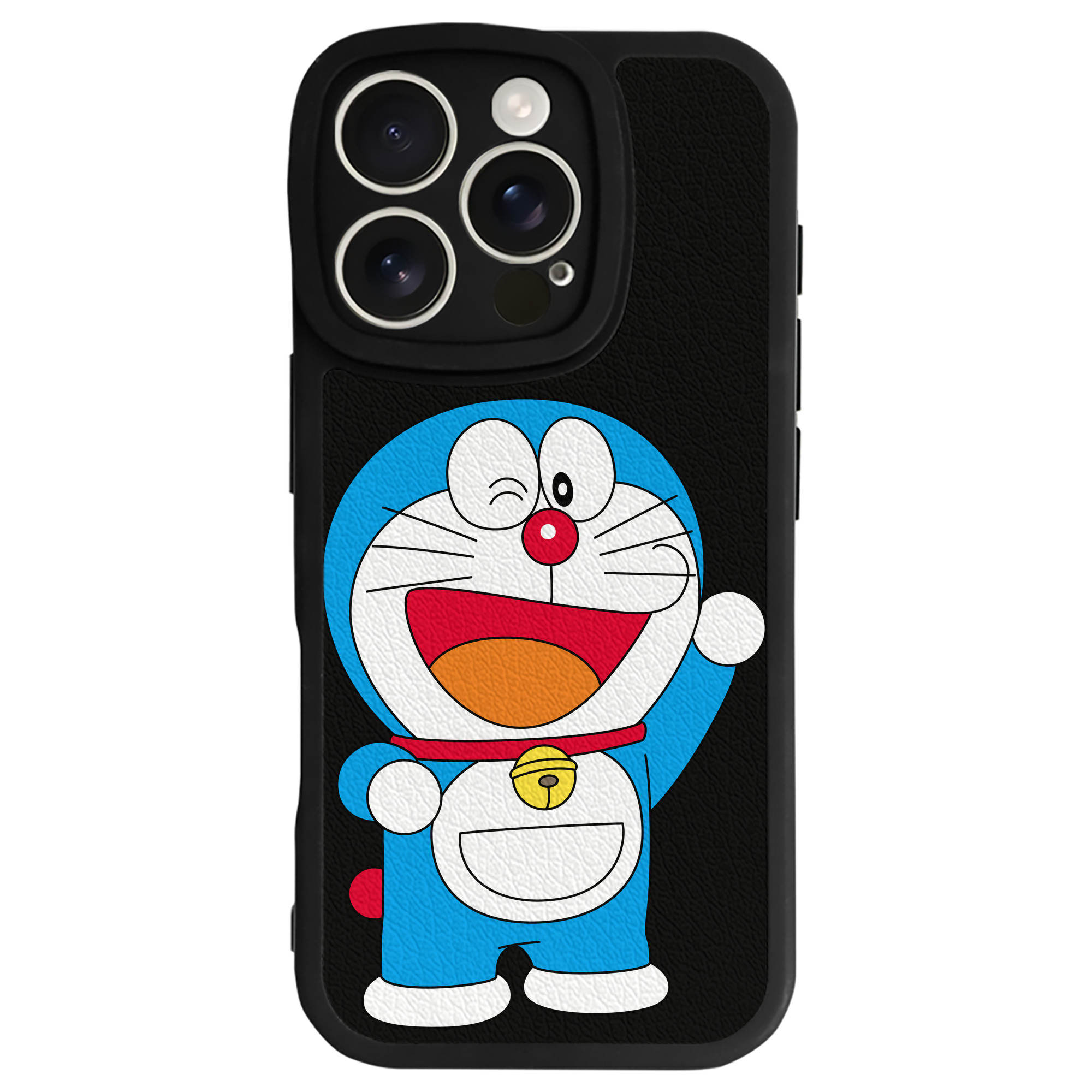 （画像用） ドラえもん Doraemon 【iPhone 16シリーズ対応】シリコンスマホケース（レザー調） 材質：シリコン